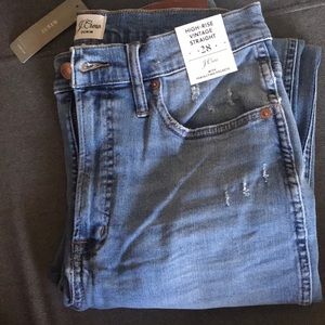 J.Crew High Rise Vintage Straight Jeans